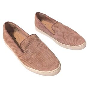 Birdies 7 The Swift‎ Slip-On Sneakers Carnation Pink Corduroy Flats Loafers